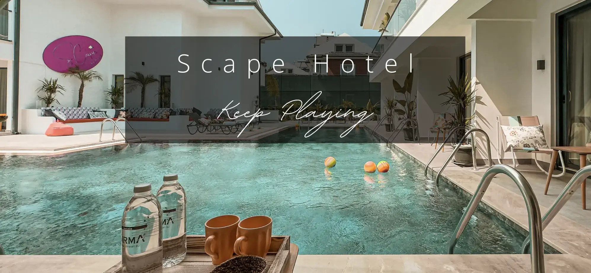 Scape hotel website header